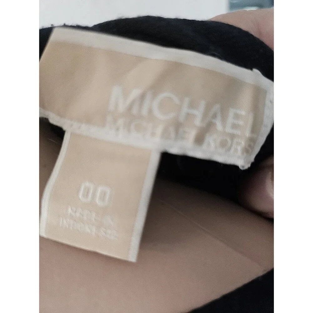 Michael Kors Black Sleeveless Knee-Length Midi Dress Size 0